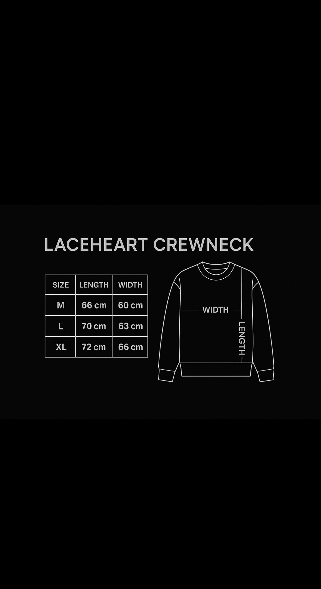 DOADOA Lace Heart Crewneck Sweater