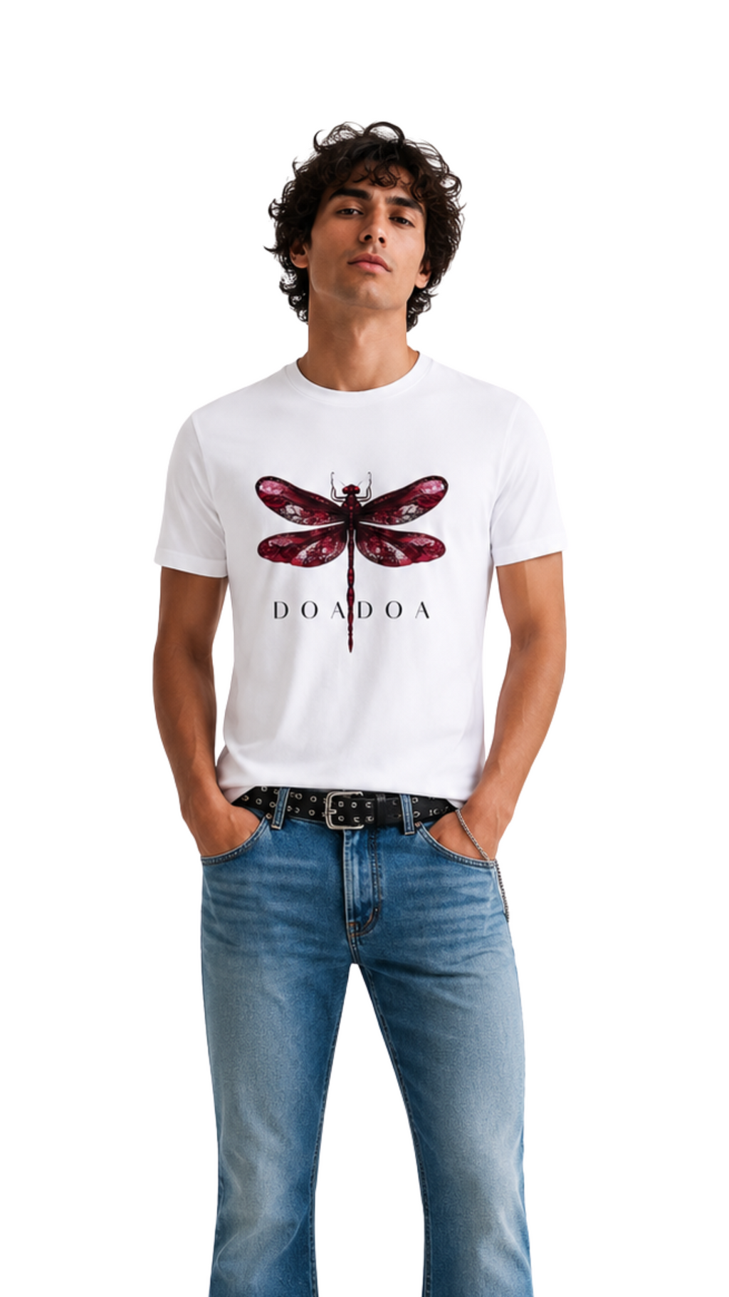 DOADOA Men Dragonfly Statement Tee