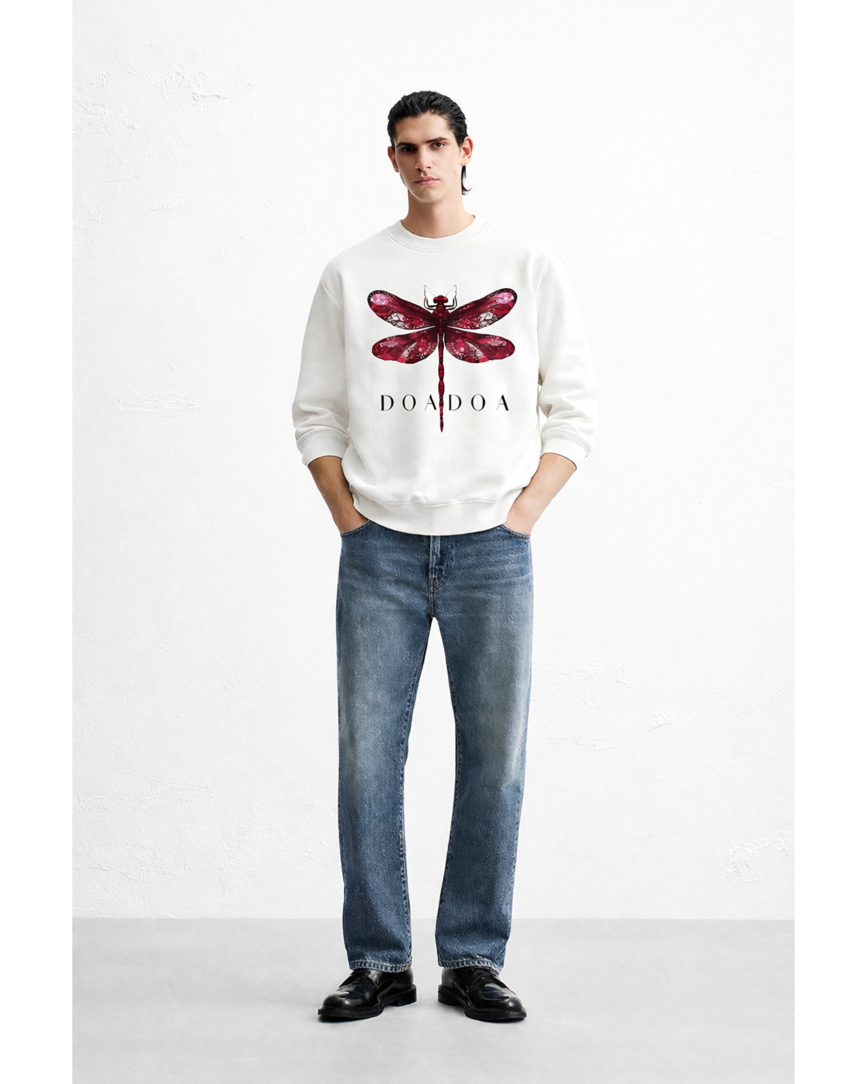 DOADOA Dragonfly Statement Crewneck