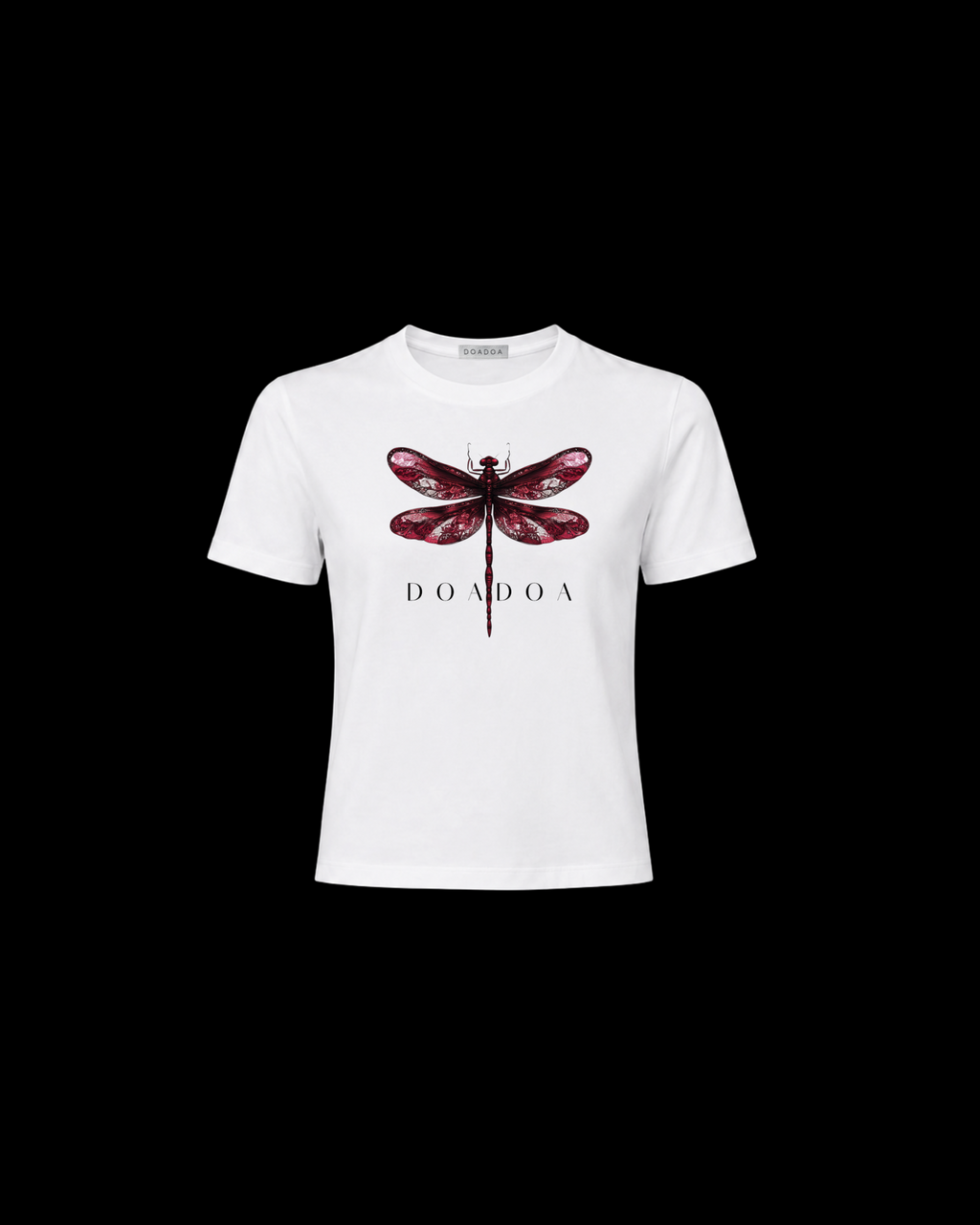 DOADOA Women Dragonfly Statement Tee