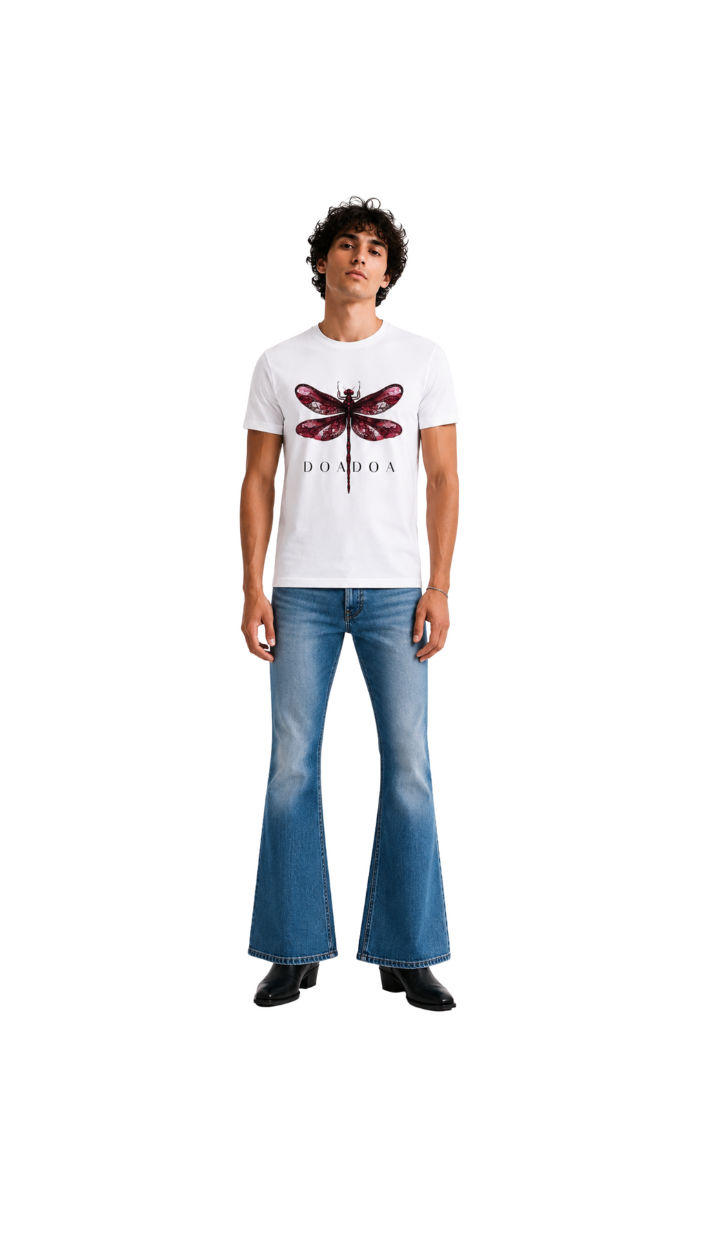 DOADOA Men Dragonfly Statement Tee