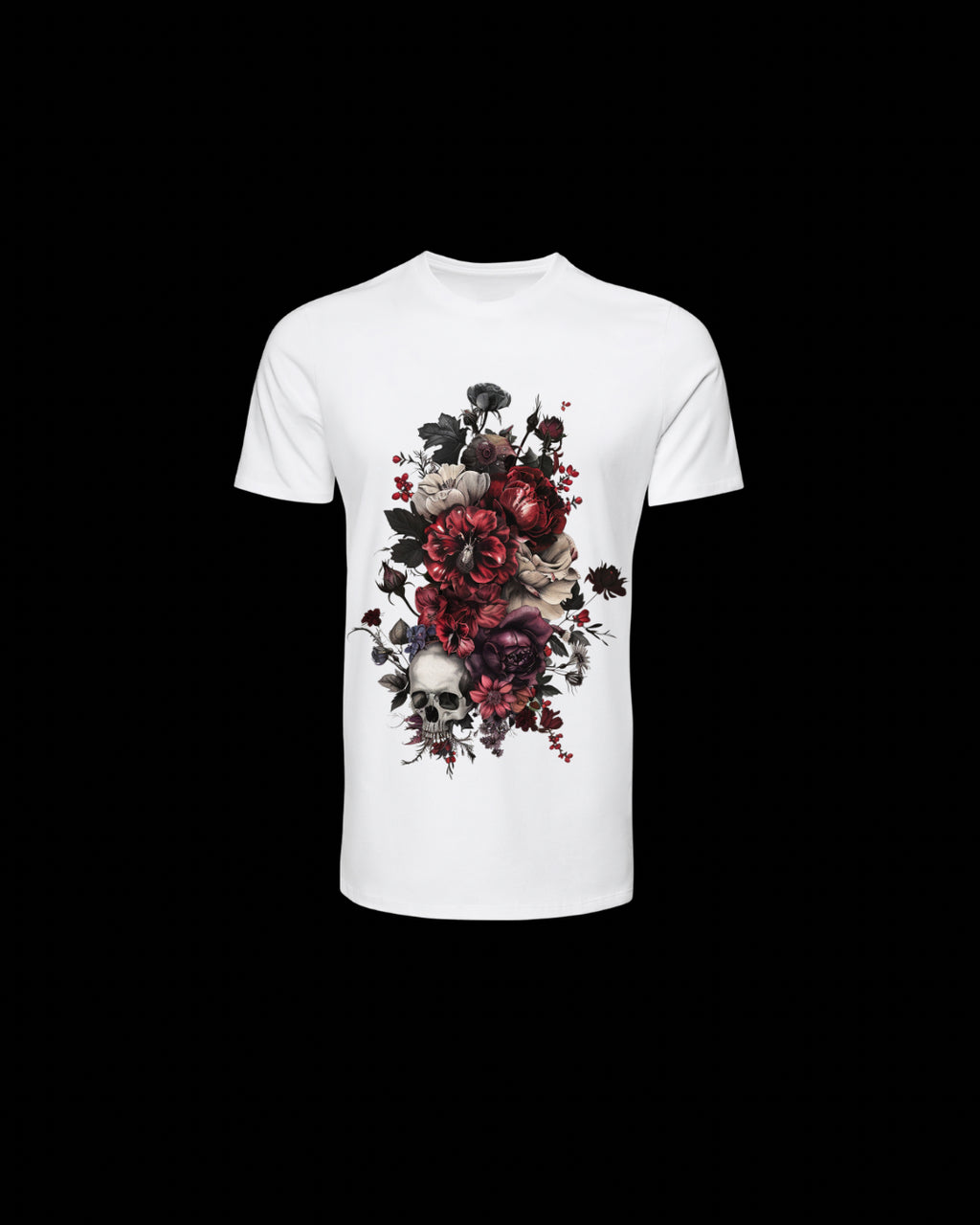 DOADOA Women Gothic Bloom Statement Tee