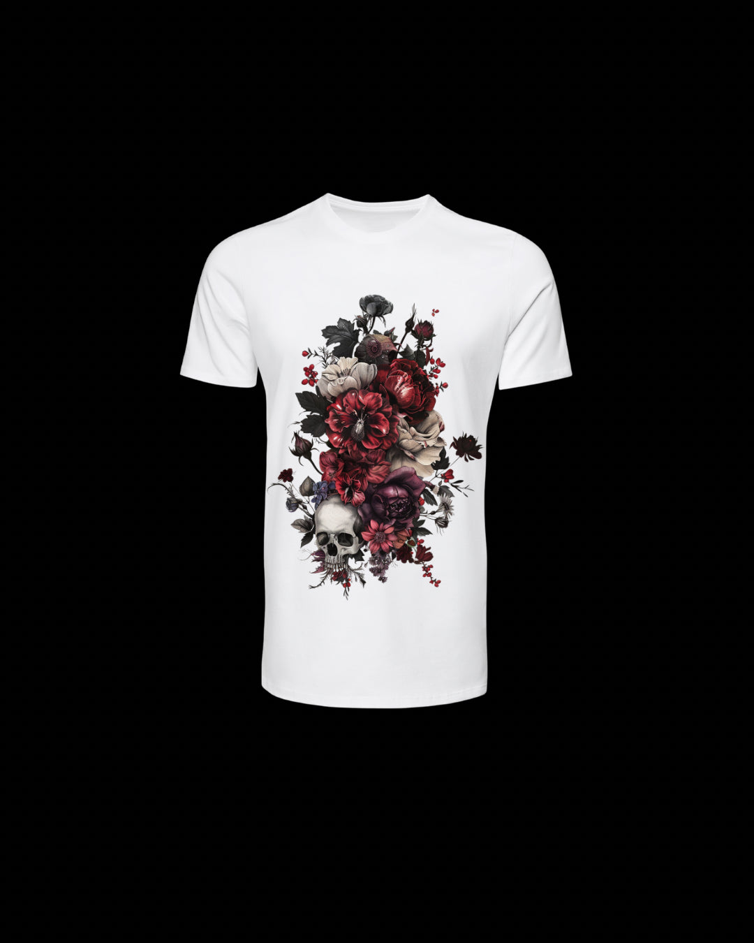 DOADOA Women Gothic Bloom Statement Tee