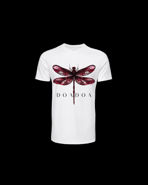 DOADOA Women Dragonfly Statement Tee